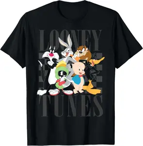 Looney Tunes 90's Style Group Shot T-Shirt