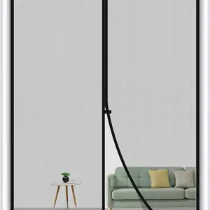 New High-End Mesh Screen Door Curtain, Automatic Closure, Mosquito Prevention, Pet Scratch Resistant, Easy Install No Drilling Magnetic Door Curtain