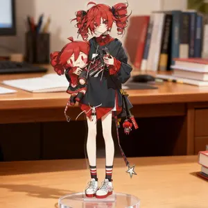 NEW Anime Kasane Teto Acrylic Stand Model Figure Desk Display Cosplay Cartoon Sculpture Standing Exhibit Birthday Gift Christmas