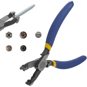 Multi-Function Screw Extractor Pliers, Stripped Screw Remover Tool with Non-slip Mouth, Remove Rusted Screws, Screws Pliers for Tightening, Loosening and Gripping Nuts and