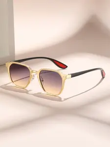 Unisex Lightweight Comfortable Casual Sunglasses, Metal Frame, Plain Pattern, Non-Color Changing, All Seasons Wear, Stylish and Versatile