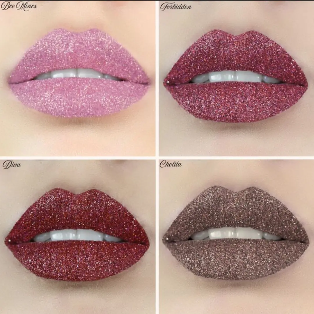 glitter lip kits mink fake
