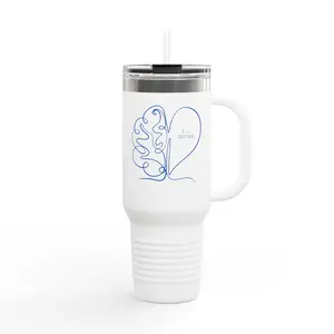 IIH Tumbler | 1 in 100K Blue Brain Travel Mug - 40oz