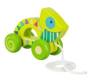 Orange Tree Toys Pull Along Chameleon Wooden Toy
