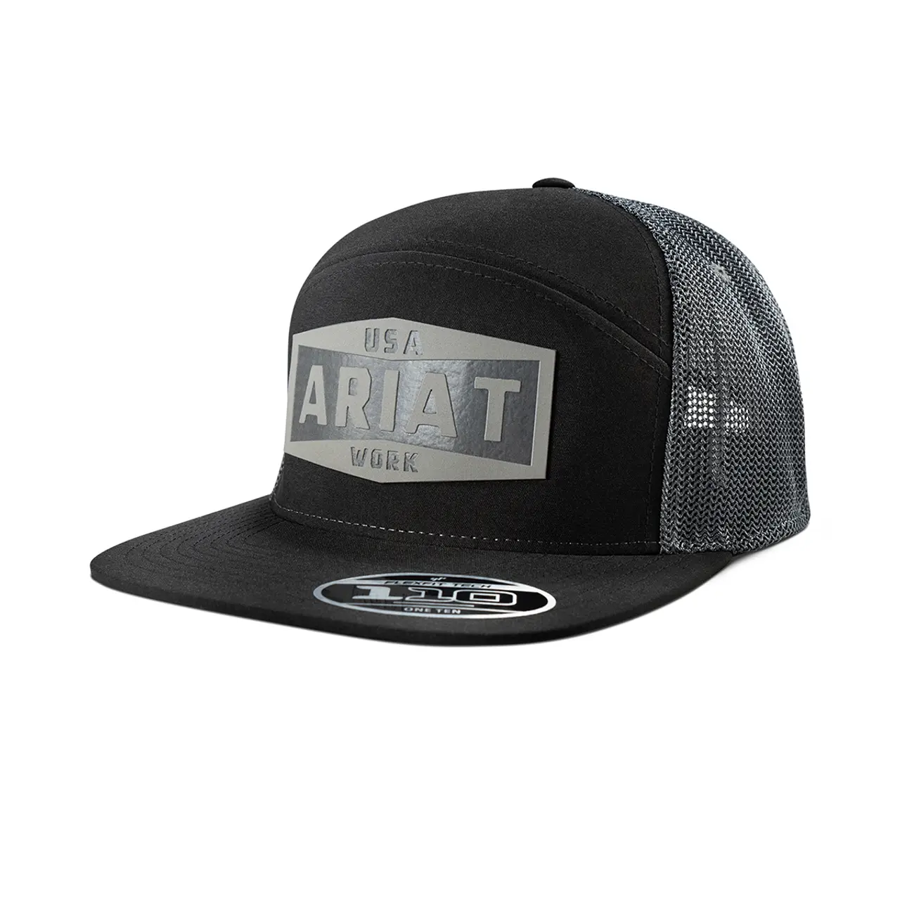 Ariat FlexFit Tech Snapback Baseball Cap, a Unisex Western Style Hat with Breathable Mesh and Moisture-Wicking Fabric, Stretch, Moisture Wicking Hat, Logo Patch