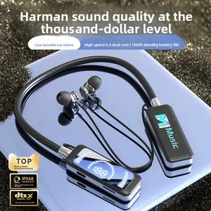 Hot-Selling Bluetooth Wireless Long Battery Life New Ultra-Long Earbud Running Sports 2025 Hanging Headphones Neckband In-Ear
