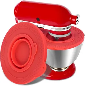 Silicone Mixer Bowl Cover Compatible with KitchenAid 4.5-5 Quart Tilt-Head Stand Mixer, Mixer Bowl Lid to Prevent Spilling of Ingredients