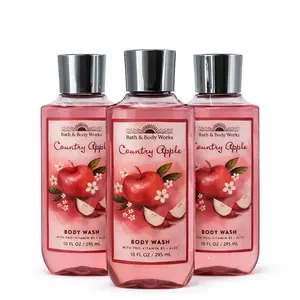 COUNTRY APPLE Bath & Body Works Body Wash 3-Pack - 10 oz Each
