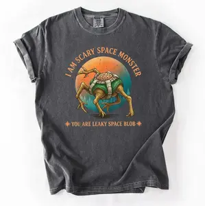 I Am Scary Space Monster Shirt, Funny Rocky Project Hail Mary Meme Tee, You Are Leaky Space Blob T-Shirt, Funny Sci-Fi Fantasy Top