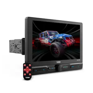 DS18 10.5" Floating Adjustable Modular Touchscreen Mechless Single-DIN Head Unit with Bluetooth, Mirror Link and USB