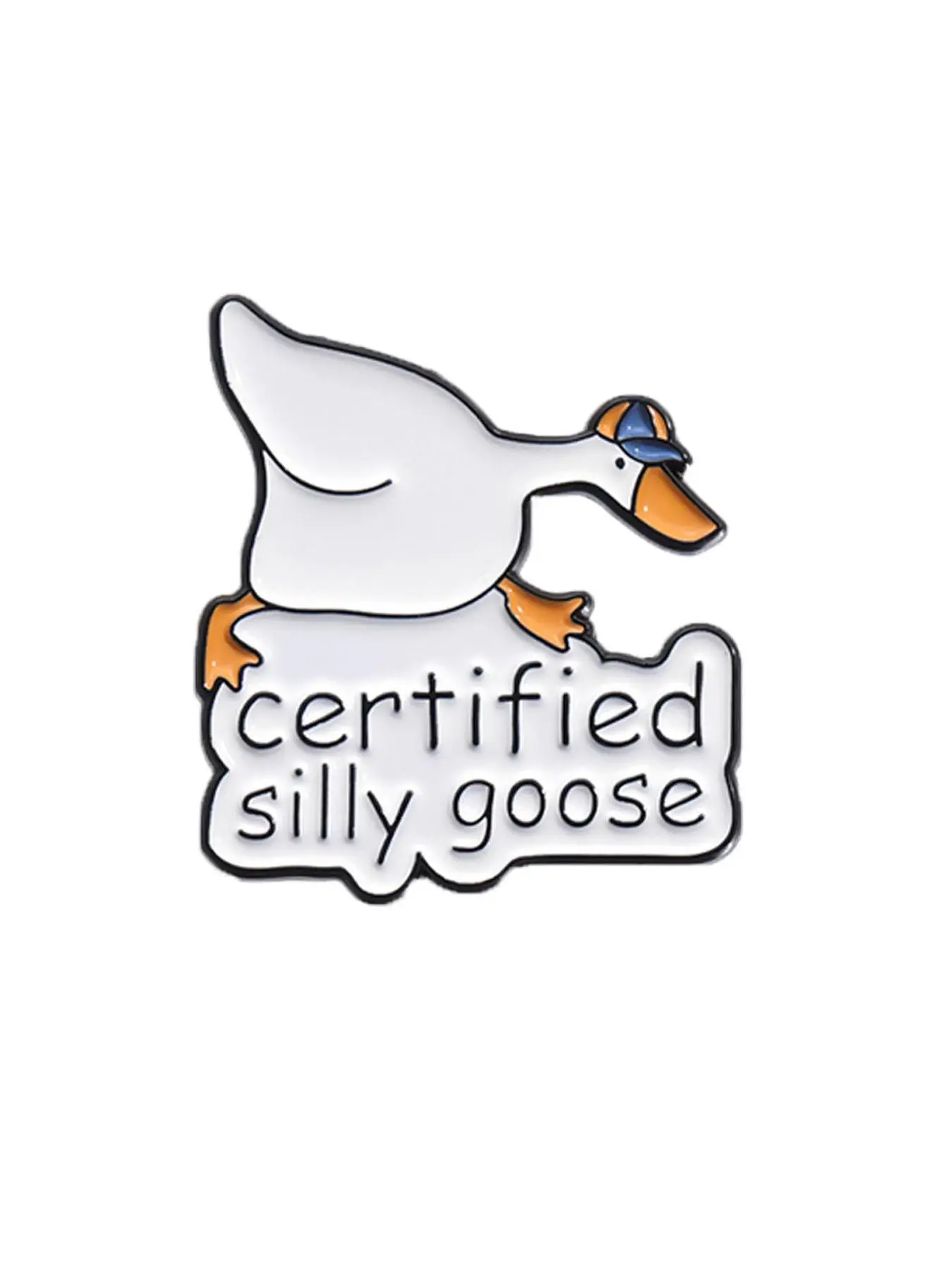 Cute Goose Design Brooch, Letter & Animal Design Brooch, Fashion Accessories for Men & Women Valentine's Day Gift