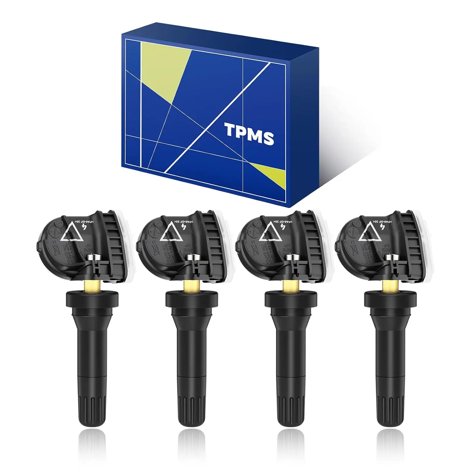 4PCS Pre-Programmed TPMS Sensor with 433MHz Freq, SNP Chip, Pressure Temp Monitoring & Re-Learning - Set Pack Compatible with Chevy, GMC, Cadillac, Buick - Silverado, Sierra, Terrain, Yukon, Lacrosse, Camaro, Cruze, Malibu Auto Replacement Part, Acadia 20