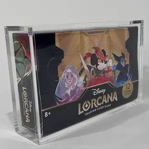 Casemon Acrylic Case for Disney Lorcana Trading Card Game 1 &2 series *booster box not included*