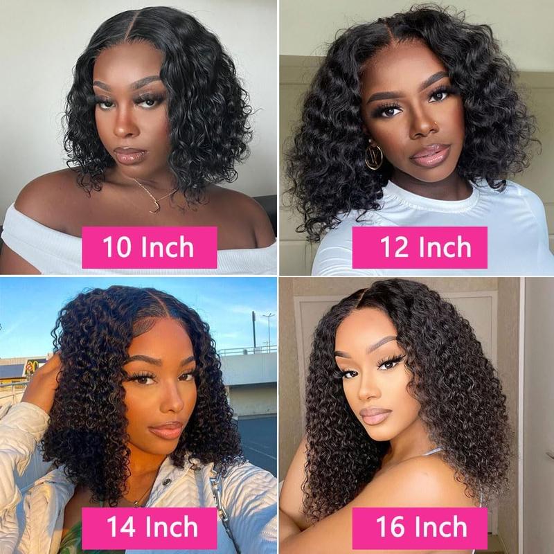Deep Wave Curly Bob Glueless Wig 100% Human Hair Ready To Wear 6x4 Hd Lace Closure Wig Jerry Burmese Curly Frontal Short Bob Water Wave Wig Ready to Wear And Go For Women On Sale