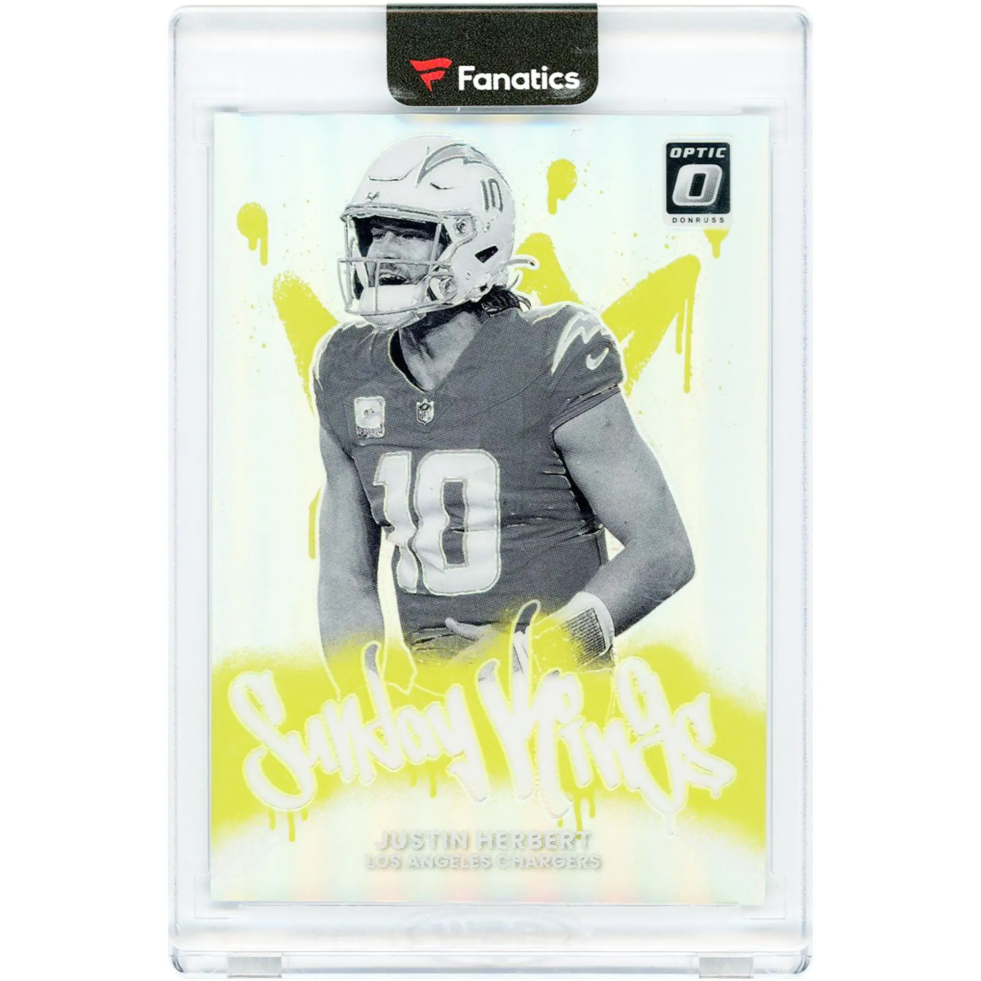Justin Herbert Los Angeles Chargers 2025 Panini Donruss Optic Sunday Kings Case Hit #3 Card - Fanatics Authentic Certified
