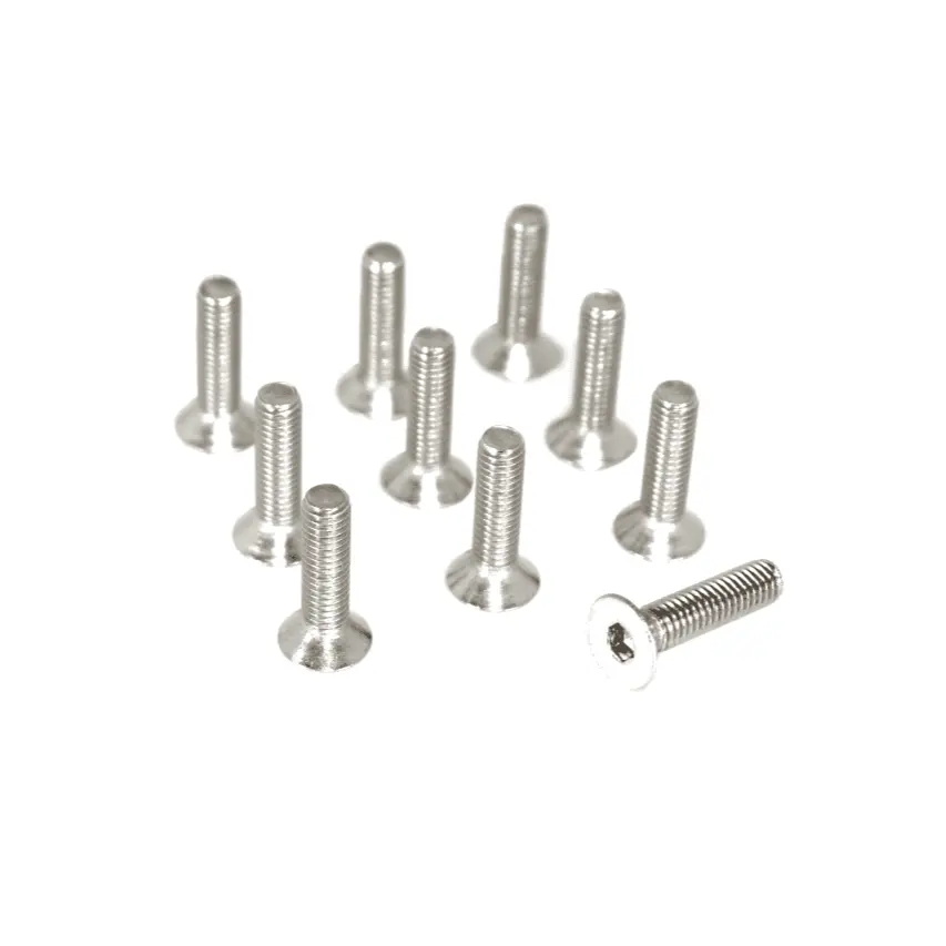 ZSPEC M8-1.25x30mm Flat-Head FHSC Fasteners, Stainless, 10-Pack