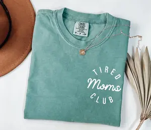 Comfort Colors Tired Moms Club Shirt, Mom Life Shirt, Soft Cotton Unisex Gift, Gift for Him or Her, Unisex Stylish Top - LORA ATCHER