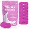 Pink ZZSleep Tape - (30 Strips) Breathable Mouth Tape for Rest & Recovery. Prevents Snoring and Improves Nasal Oxygen Intake. Soft Medical Grade, Hypoallergenic, Gentle Adhesion, Latex Free