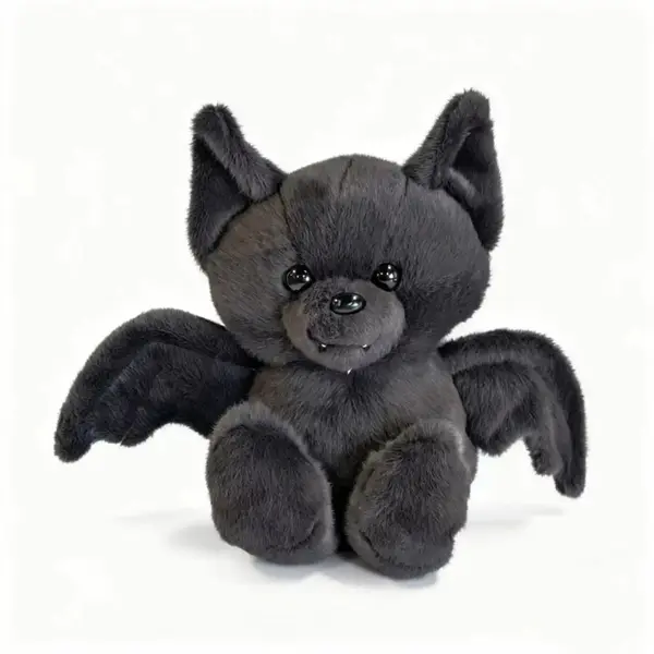 Halloween bat plush toys, black bats, soft plush toys, cute bat dolls, Halloween decorations, Halloween holiday gifts
