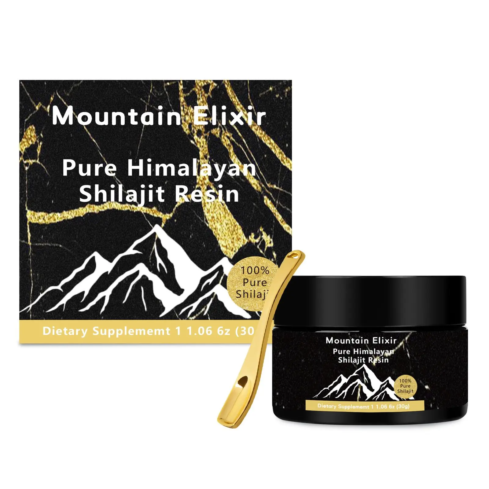 Pure Himalayan Shilajit Resin - Organic Shilajit Resin with 85+ Trace Minerals & Fulvic Acid for Energy, Immune Support, 30 Grams