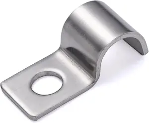 One-Hole Mini Unilateral Pipe Clamps, Conduit Fitting Clips Saddle Clamps for Wire Tidy & Small Pipe | OD 1/8" | 30 count