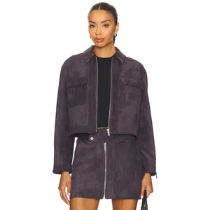 Amanda Uprichard Becker Jacket in Graphite