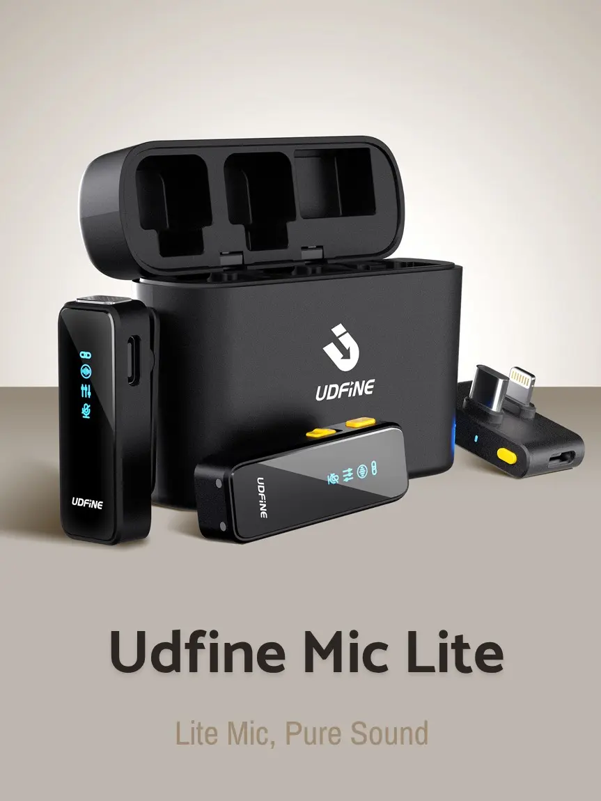 Wireless Lavalier Microphone for iPhone/Android/iPad/Laptop Dual Lav Mic with Charging Case, AI Noise Reduction, 50H Battery, 230ft Range, Lapel Microphones for Video Recording, Vlogging djimi c howireless vlog USB Microphone Bundle smartphone high audio
