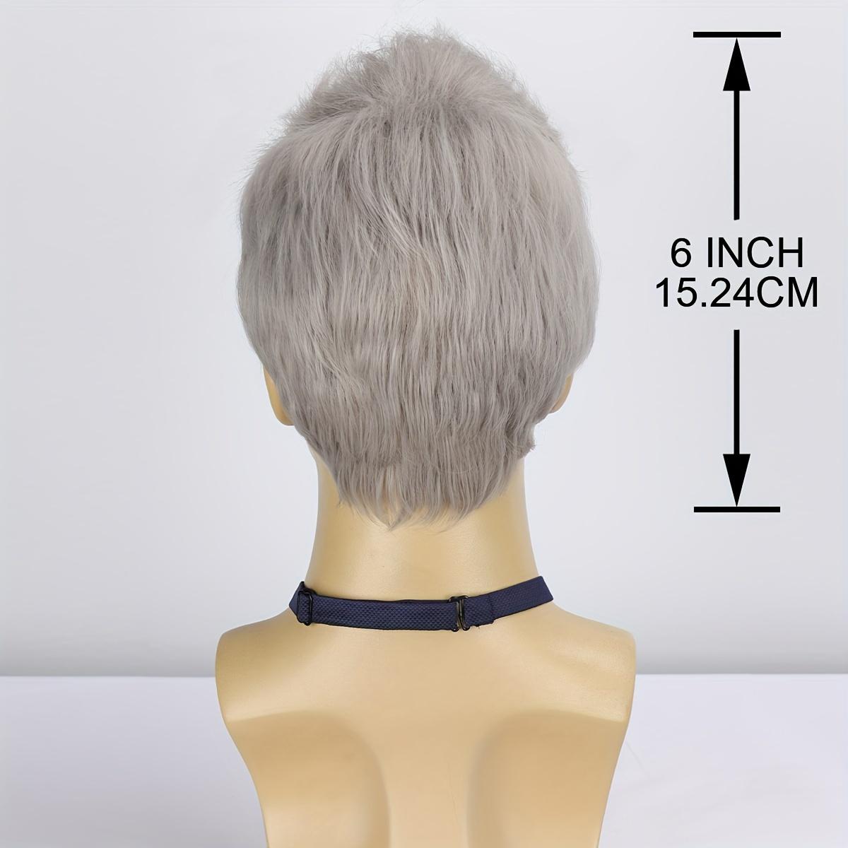 6 Inch Looking Men Short Hair Wigs Handsome Male Daily Costume Wigs Synthetic Fiber Wigs Hair Replacement Wigs