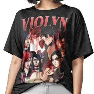 Shop Our Arcane Caitvi Violyn Violet Caitlyn Kiramman Inspired Unisex T-shirt, Perfect Fan Gift With Unique Graphic . Tshirt