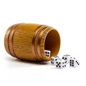 Alcohol Bucket Dice Cup Set with Five Dice, Friends Party Drinking Game Dice Cups, Fun Social Gathering Accessory