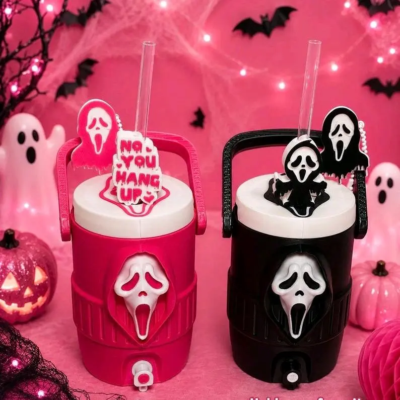 Halloween Themed Plastic Can Opener - Ghost Party Can Holder, Straw Topper Kitchen Utensil Gadget