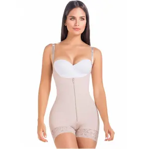 Postpartum Butt Lifter Mid-Thigh Bodysuit Shaper Fajas MaríaE 9235