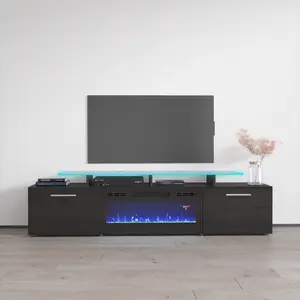Rova BL-EF Fireplace TV Stand