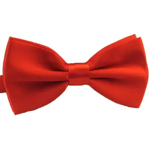 Men Bow Tie Adjustable Length Wedding Male Fashion Boys Satin Bowties
