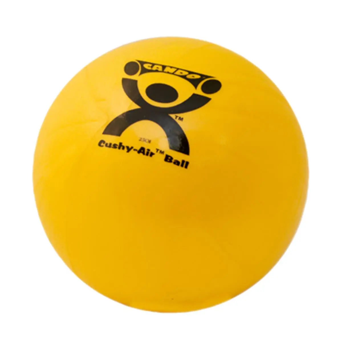 CANDO 10-Inch Yellow Inflatable Therapy Ball - Unisex Fitness Accessory, Easy-Grip Surface, Cushy Material, Adjustable Firmness Control, Hand-Sized Sports Tool