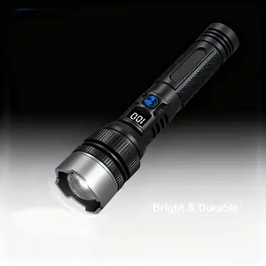 2-in-1 Power Bank Flashlight – Super Bright, USB Rechargeable Zoomable | Perfect for Camping, Emergency, Fishing Outdoor Adventures, Excellent Gift for Christmas and New Year