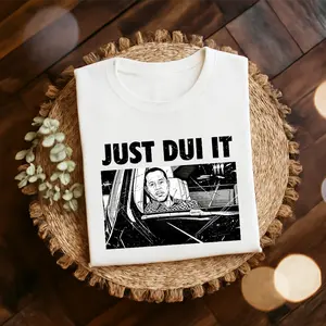 Tigerr Woods Just DUI It Car Arrest T-shirt, Funny Golf Legend Meme Apparel For Men Women, Sports Pop Culture Graphic Shirt Gift | GN300326.R0728.ID01