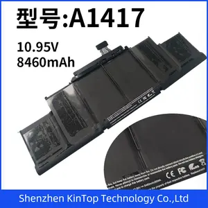 10.95V8460MAH New A1417 Battery for Apple MacBook PRO 15 A1398 EMC 2512 2673 Retina 2012 2013 laptop battery Notebook battery