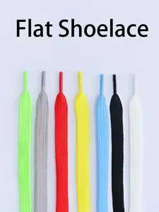 2Pairs Durable Polyester Flat Shoelaces, Sporty Style, Suitable for All Seasons, Perfect for Running and Sports Shoes