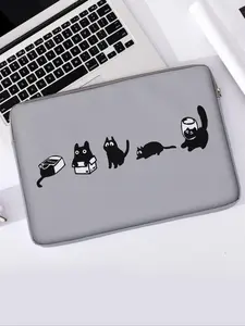 Cat Pattern Laptop Case, Soft Laptop Bag, Laptop Zipper Storage Bag, Tablet Computer Case, Notebook Computer Case, Laptop Cover