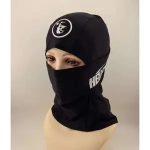 Black, Features Logo and Star Design, Hell Ski Mask Ideal for Skincare and Skin Repair Full Balaclava Face Cover