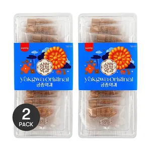 SAMLIP Korean Honey Fruit Cookies - Traditional Palace Snack, 2 Packs (300g Each) - Authentic Korean Treats
