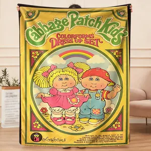 Cabbage Patch design, flannel blankets fit the travel rest, pulling freedom and comfort into every scene, giving partners at the carnival, igniting the vitality of the journey with a pleasant experience
