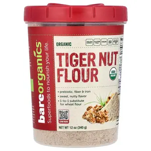 BareOrganics Organic Tiger Nut Flour, 12 oz (340 g)