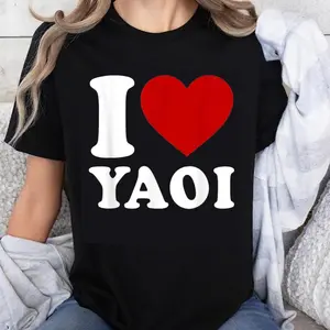 100% Cotton Unisex I Love Yaoi T-Shirt
