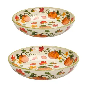 Temp-tations Seasonal 3-qt & 4-qt Shallow Bowl Set