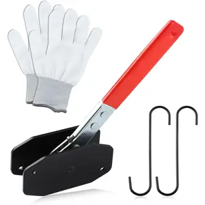 Brake Caliper Compression Tool 360 ° Adjustable Brake Caliper Press Tool, Disc Brake Pad Spreader with 2 Caliper Hangers, Car Ratcheting Brake Caliper Piston Spreader Press Tool with Gloves