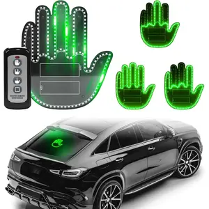 Gesture Light Strip Remote Control Green LED Finger Fun Car Window Marker 182 Chips High Brightness PVC Housing for Cars Trucks Enhances Visibility Style Christmas Lights