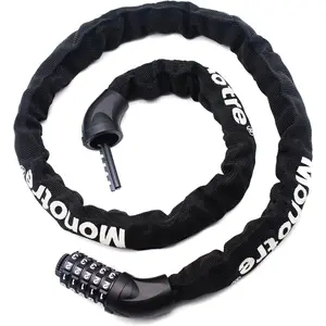 Chain Lock, 5-Digit Resettable Combination Heavy Duty Anti-  Chain Lock, 3.2FT Long Keyless   Lock for Bicycles, Scooters, , Doors, Fences