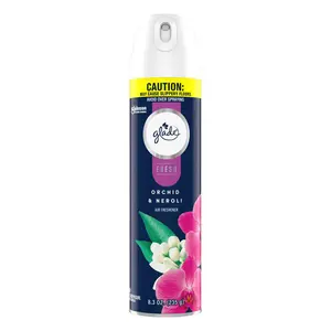 Glade Room Air Freshener Aerosol Spray Orchid and Neroli for Eliminating Odors 8.3Oz (235g)